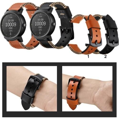 20mm 22mm Luxury Durable Leather Band Strap For Ticwatch 2/Ticwatch E Strap Watch Accessories