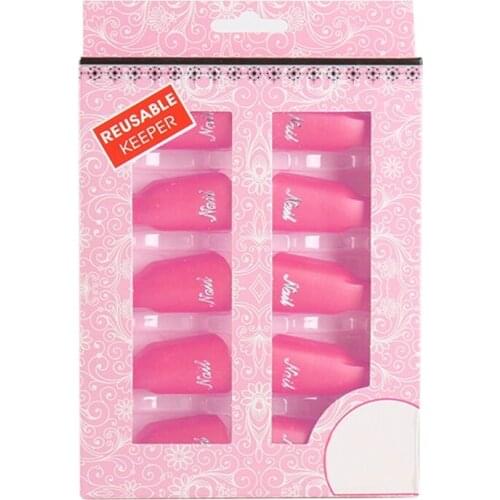 Nail Polish Remover Clips Finger Nail Clip Soak Off Nail Polish Remover Wipes For UV Gel Acrylic Nail Polish Remove M76F