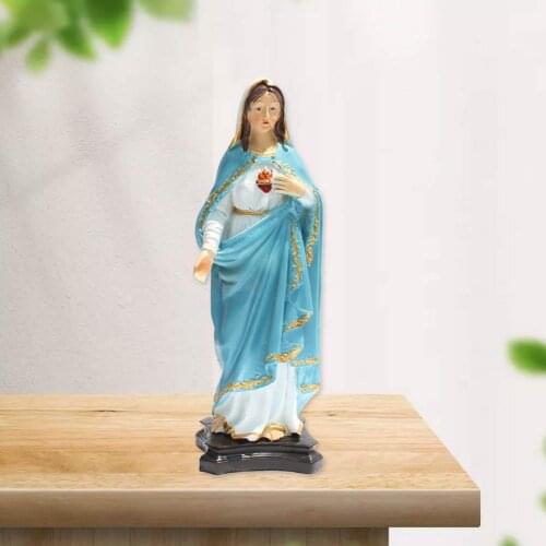 Blessed Saint Jesus Christ Virgin Mary Statue Sculpture Christian Jesus Christ Figure Wedding Gift Christmas Home Decoration