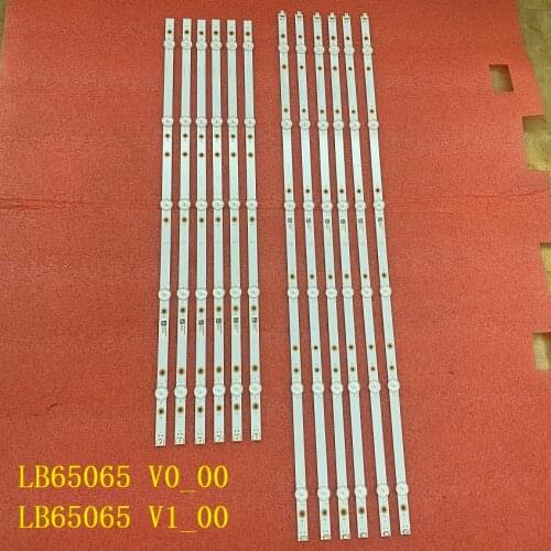 12 PCS/set LED backlight strip FOR LB65065 V0_00 LB65065 V1 Element TV E4SW6518RKU E4ST6519RKU TPT650J1-QUBF90.K 3B678000001E