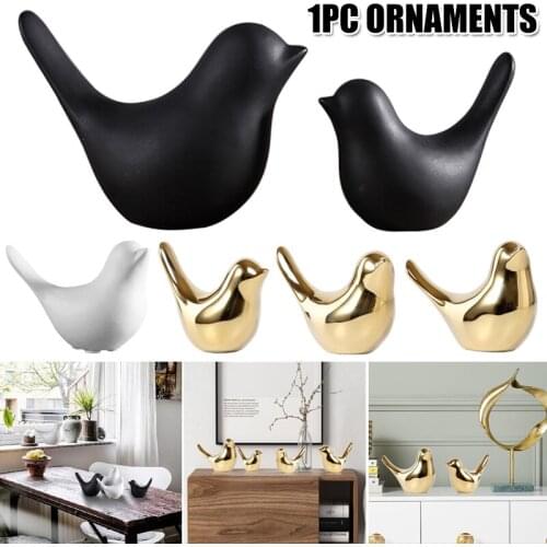 1pc New Bird Shape Craft Decoration Home Room Desktop Small Animal Statues Decoration Ornaments For Home Office Dropshipping