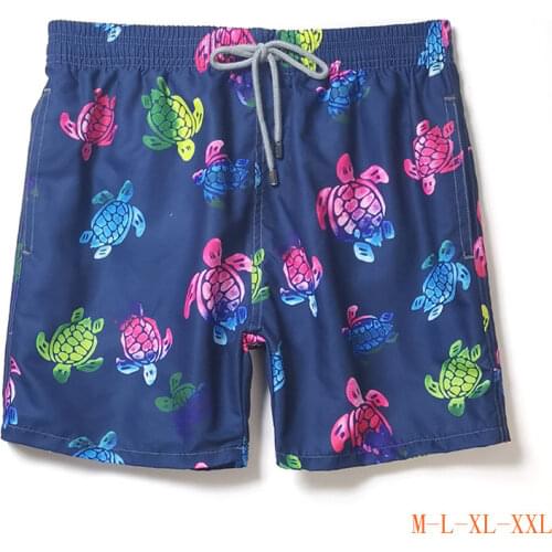 2021 New Mens Ultra-light and Packable Jungle Turtles Swimwear Beach Surf Pants Quick Dry Luxury Board Shorts Boxer Bermudas