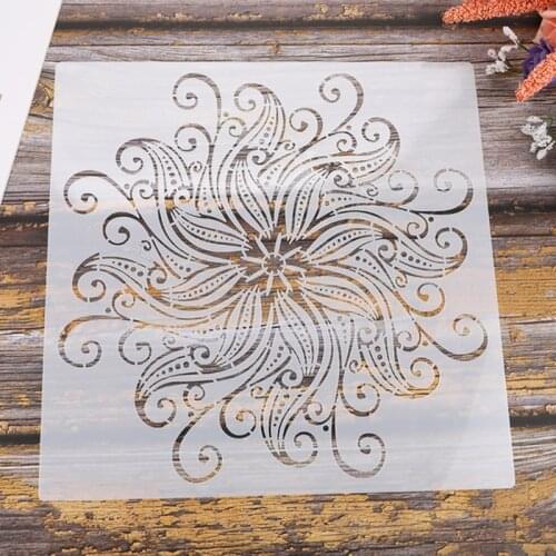 30*30cm Size DIY Craft Mandala Stencils for Painting on Wood,Fabric,Walls Art Scrapbooking Stamping Album Embossing