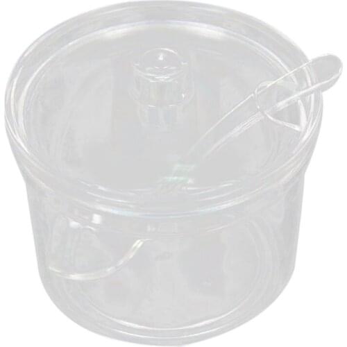 4Pcs Sugar Bowl Acrylic Box Spice Jar Seasoning Salt Shaker Pot Cans Kitchen Supplies