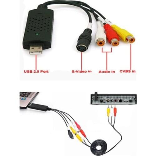 2019 Capture Card Video USB 2.0 VHS to DVD Adapter Converter PC PS3 XBOX for win 7 8 10 32 64 win10
