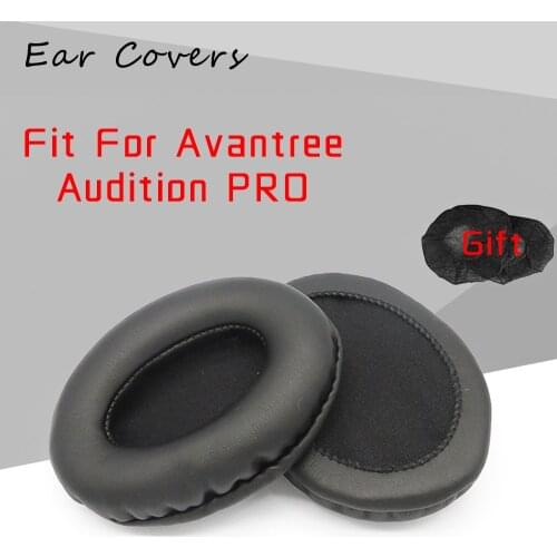 Ear Pads For Avantree Audition PRO Headphone Earpads Replacement Headset Ear Pad PU Leather Sponge Foam