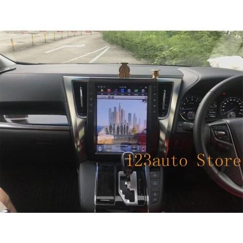 13'' Vertical screen Tesla Style Android 9.0 auto Car DVD GPS Navigation Player for TOYOTA Alphard 2015-2020 radio DSP