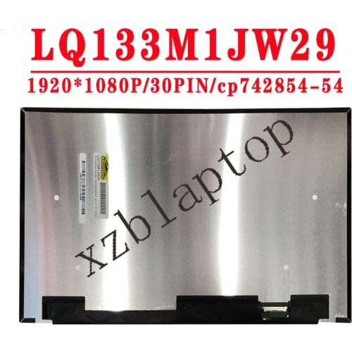 CP742854-54 For FUJITSU Q739 Laptop 13.3" LED LCD Screen Panel LQ133M1JW29 FHD 1920*1080 IPS 30PIN EDP LCD non touch