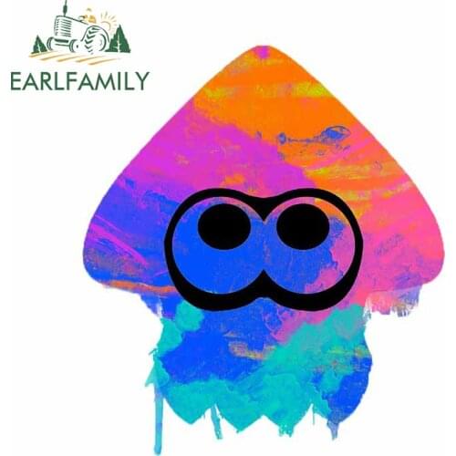 EARLFAMILY 13cm x 11.4cm for Splatoon Funny Car Stickers Anime Decal Personality Auto Windows Surfboard Waterproof Car Styling