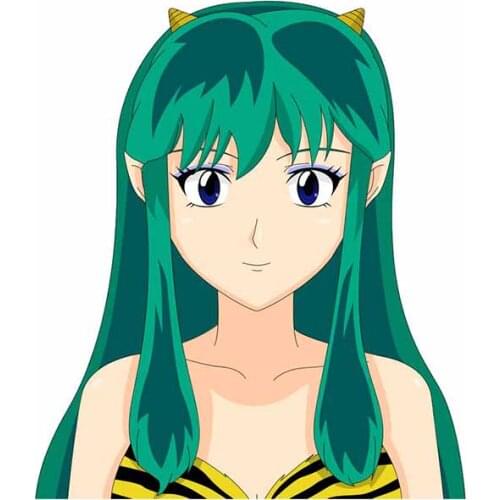 EARLFAMILY 13cm x 11.4cm for Urusei Yatsura Laptop Car Stickers Refrigerator Air Conditioner Occlusion Scratch Decal Graphics