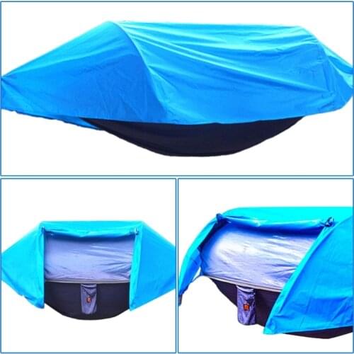 F2TE Camping Hammock with Mos quito Net - Ultra-lightweight Outdoor Travel Hammocks for Camping Hiking Backpacking Waterproof