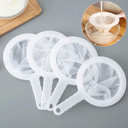 Soy milk filter screen ultra-fine squeezed juice filter screen for fruit vegetable juice dregs kitchen colander 100/200/400 Mesh