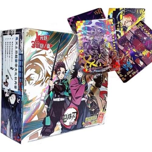 Demon Slayer Card TCG Game Letters Cards Table Toys For Family Children Christmas Gift