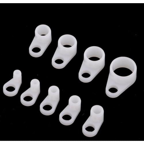 Mag 9 pcs New Replacement Fishing Rod Guides ABS Plastic Eye Ring DIY Accessories for Rod Building Repair Fishing Tools