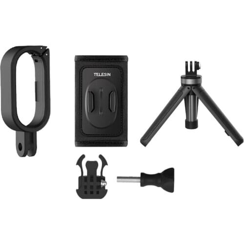 TELESIN Frame Set for Instar 360 GO2 Camera with Bracket for Backpack Vlog Shot Live Broadcast