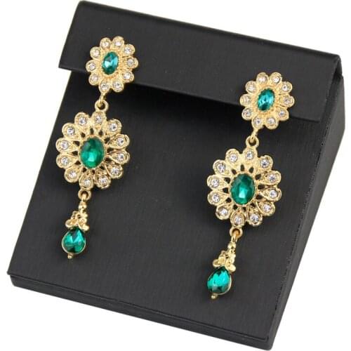 Neovisson Gold Color Africa Long Drop Earring for Women Moroccan Ethnic Wedding Jewelry Algerienne Tunisia Bridal Gift 2020