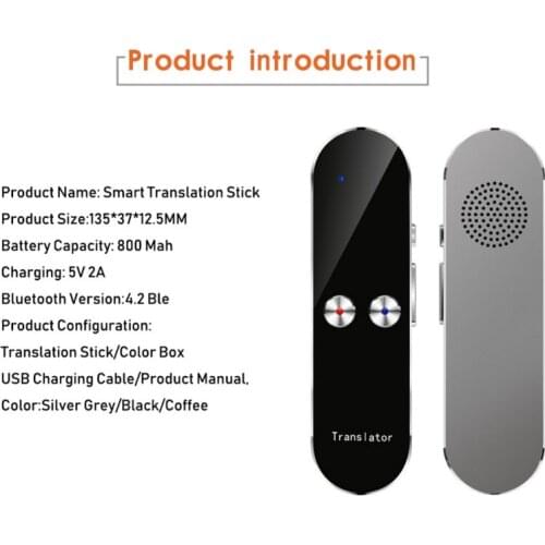 K8 Portable Smart Voice Translator Real-Time 68 Language Voice Text Translation Two-Way Translation For Android IOS