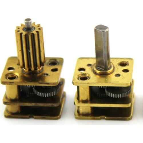 All Metal N20 Reduction Box 1:300 Reduction Ratio Miniature Low-speed Small Motor Robot Gear Reducer Accessories Long Shaft