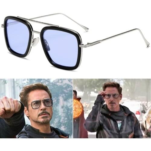 EDITH Tony Stark Glasses Men Women Sunglasses Gift Man Eyewear Steampunk Sun Glasses Male Goggles