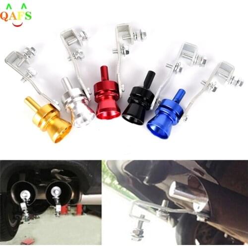 Universal Car Multi Color Blow Off Valve Turbo Sound Whistle Aluminum Simulator Sound Pipe Exhaust Muffler Pipe 1pc