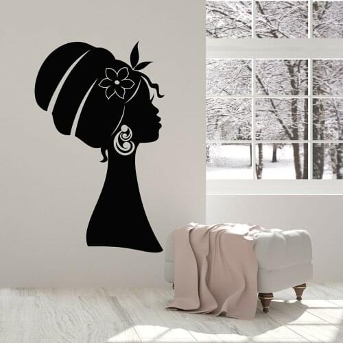 African Girl Wall Decal Beauty Gilr Quotes Africa Woman Bedroom Living Room Home Decor Vinyl Window Stickers Mural M81