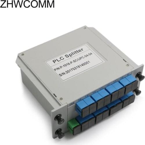 SC UPC 1X16 FTTH Insertion type Fiber Optic Splitter Optical Coupler SC cassette-type 1x16 gpon optical splitter Free shipping