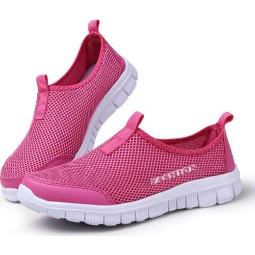 Women Casual Shoes 2021 Women Sneakers Summer Fashion Air Mesh Womens Shoes Slip-on Female Sneakers Plus Size Female Shoes
