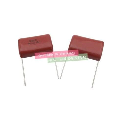 100pcs CBB capacitor 335 400V 335J 3.3uF 3300nF P26 CBB21 Metallized Polypropylene Film Capacitor