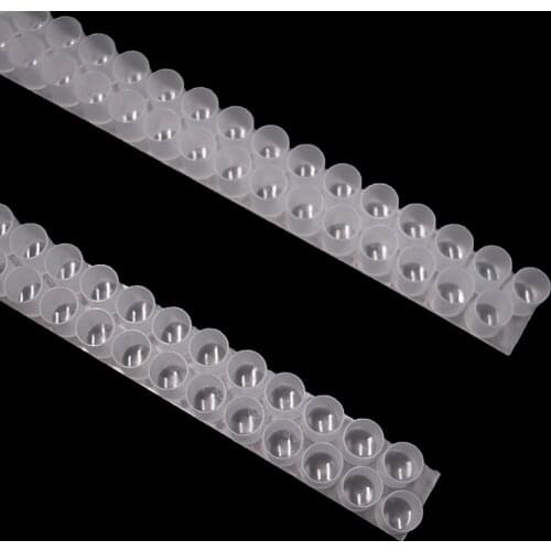 25PCS Professional Beekeeping Double Rows 33 Holes Cells Collect Hold Bee Milk Pulp Royal Jelly Strip Sheet Bar Plastic Supplies