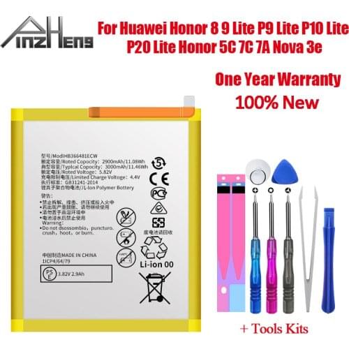 Phone Battery HB366481ECW For Huawei Honor 8 Ascend P9 Lite Battery For Huawei P9 P10 P20 Lite Honor 5C Mate 10 G9 Batteries