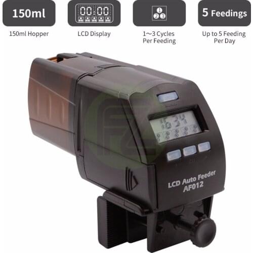 Digital LCD Automatic Fish Feeder Aquarium Tank Pond Auto Fish Feeder Timer Food Feeder Timer Capacity Adjustable