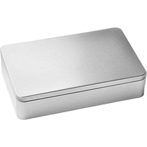 Big rectangular biscuit cookies tin box food container home storage metal case