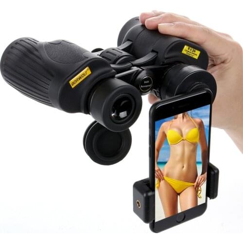 BORWOLF 8X36 High Power High-definition Binoculars Night Vision Binoculars Mobile Phone Photo Shoot Clip