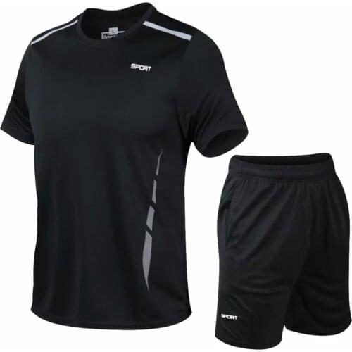 2021 Quick Dry Sports suits Costumes Mens Running Set gym Fitness Clothing Summer Men Football Set Uniforms Sportswear