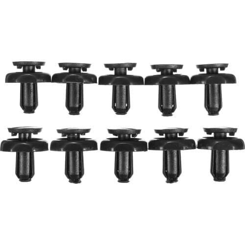 For Toyota-Avensis Corolla 2001-2016 10Pcs 7mm Black Radiator Engine Trim Cover Clips #5325920030