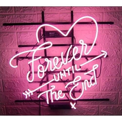 Decorative Light Forever Until The End Neon Bulbs Light Love Arrow Chinese Supplier Signboard Lamps In The Room Handmade Future