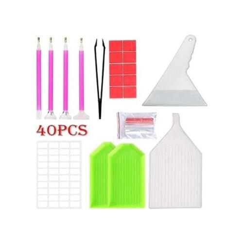 Diy Diamond Embroidery Accessories and Tools Kit Adult or Kids Diamond Painting Box Mosaic Glue Pen Kit