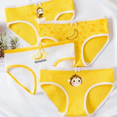 Design 4PCS/Lot Baby Soft Underwear Panties Girl Boy Cute Cartoon Teenage Briefs Comfortable Panties Teen Underwear