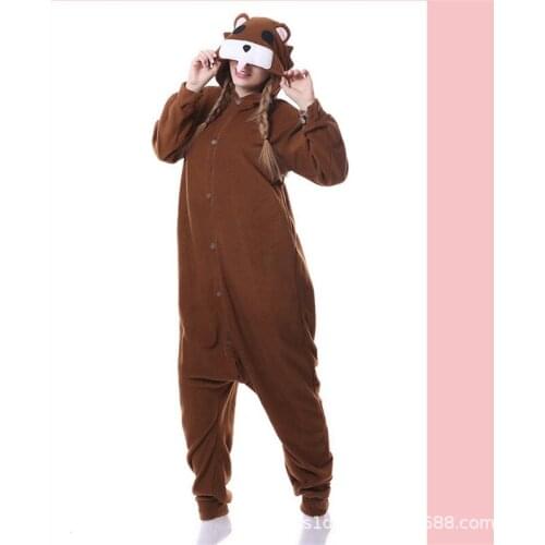 Anime Bear Animal Onesies New Family Party Onesies Women Men Unisex Adults Womens Pajamas Cute Anime Cosplay Costumes Jumpsuit