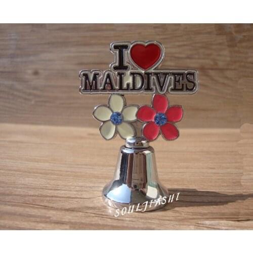Maldives souvenirs creative gifts metal bell refrigerator stickers message stickers stickers