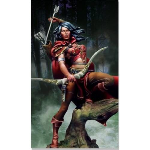 Scale Models 1/ 32 54mm ancient fantasy archer 54mm figure Historical Resin Model