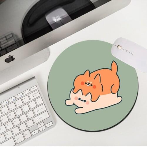 MRGLZY Drop Shipping Hot Sale Green Mouse Pad Girl Heart PC Gaming Accessories Small MousePad Rugs 20X20/22X22CM Rubber Desk Mat