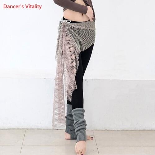 Belly DSance Hip Scarf Diamond-Studded Belt Practice Clothes Female Adult High-end Skirt Profession Performance Clothing