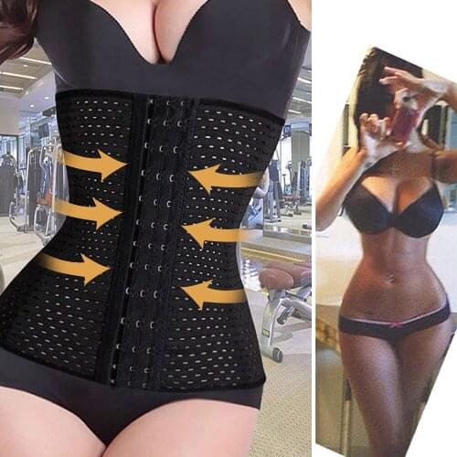 2020 NEW Women Waist Cincher Slimming Belt Waist Trainer Corset For Weight Loss Body Shaper with Modeling Strap Tummy Control