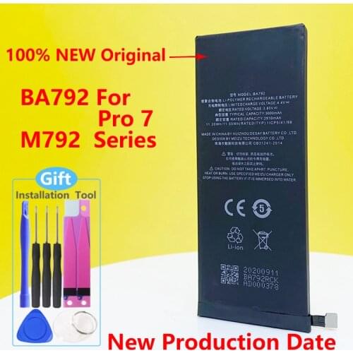 New 3000mAh BA792 Battery For Meizu Pro 7 M792Q M792C M792H BA791Mobile Phone In Stock High Quality Battery With Tracking Number