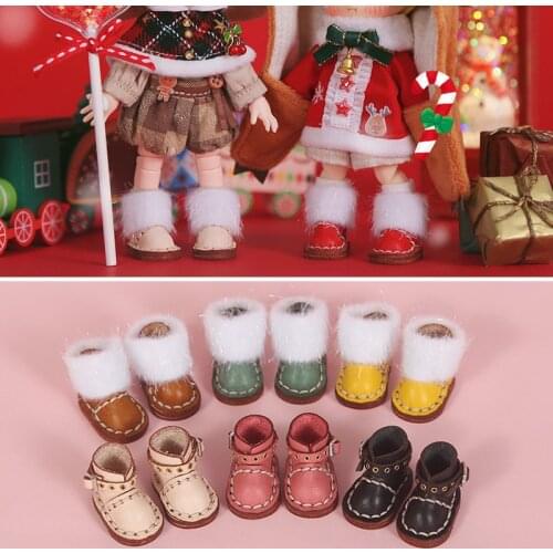 Ob11 baby shoes snow boots fashion Martin boots obitsu11 doll clothes forGSC body, body9, 1/12 doll boots doll accessories