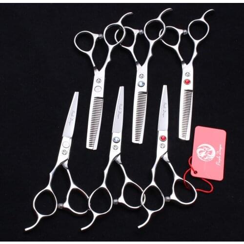 Left Hand 5.5" 16cm Purple Dragon Hairdressers Scissors Cutting Shears Thinning Scissors Professional Human Hair Scissors Z8000