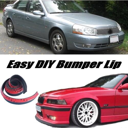 NOVOVISU Bumper Lip Deflector Lips For Saturn L100 L200 L300 Front Spoiler Skirt For Car View Tuning / Body Kit / Strip