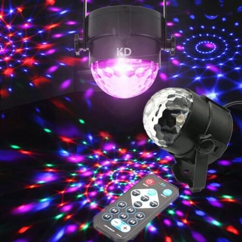 Durable LED RGB Magic Ball Light Practical Multi-functional Remote Control Stage Effect Lamp for DJ Disco Bar Party