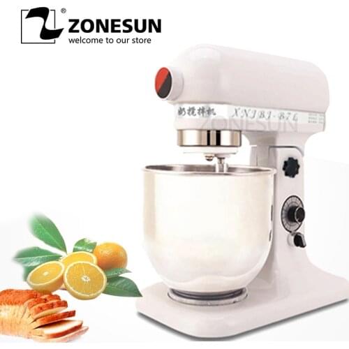 ZONESUN 380W 220V Professional Commercial Electric Flour Egg Blender 7L Milk-shake Beater Kitchen Stand Mixer Dough Mixer